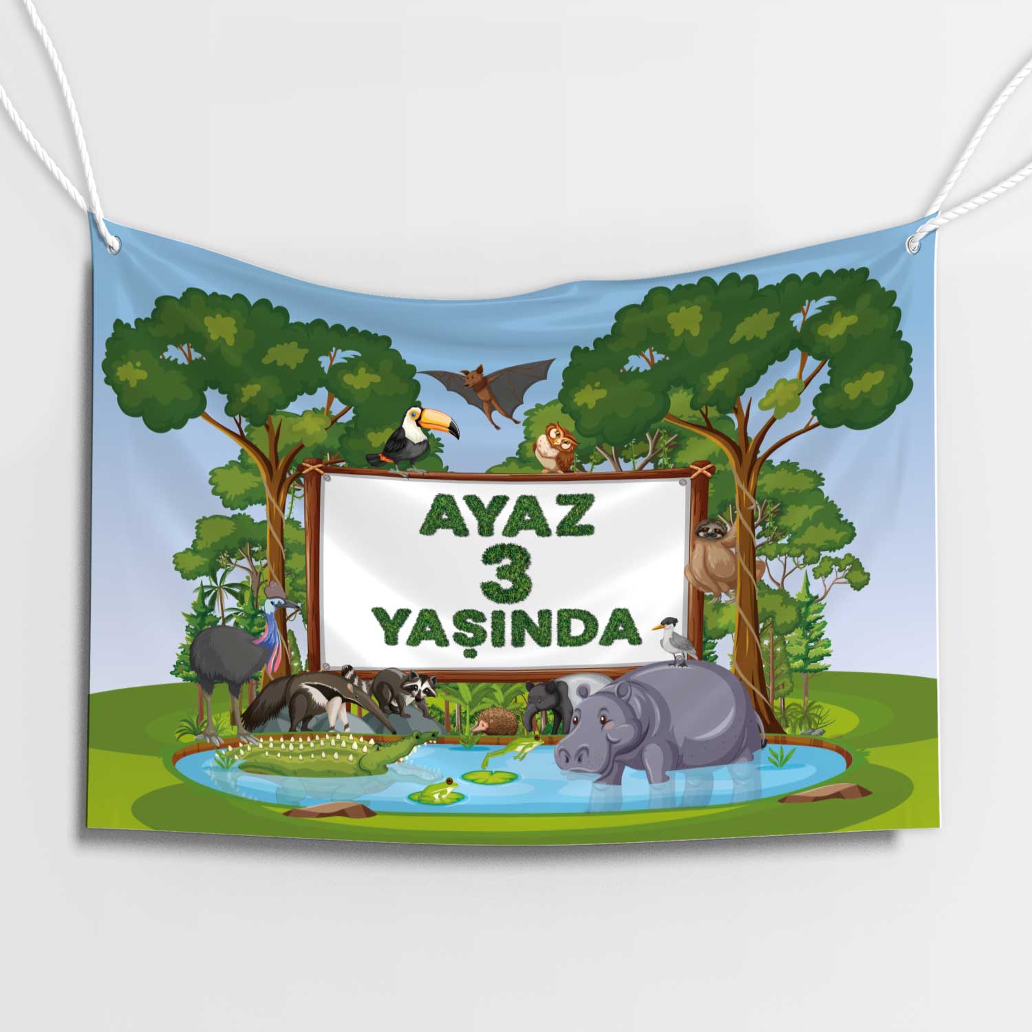 Hayvanlar Yolu Doğum Günü Afişi