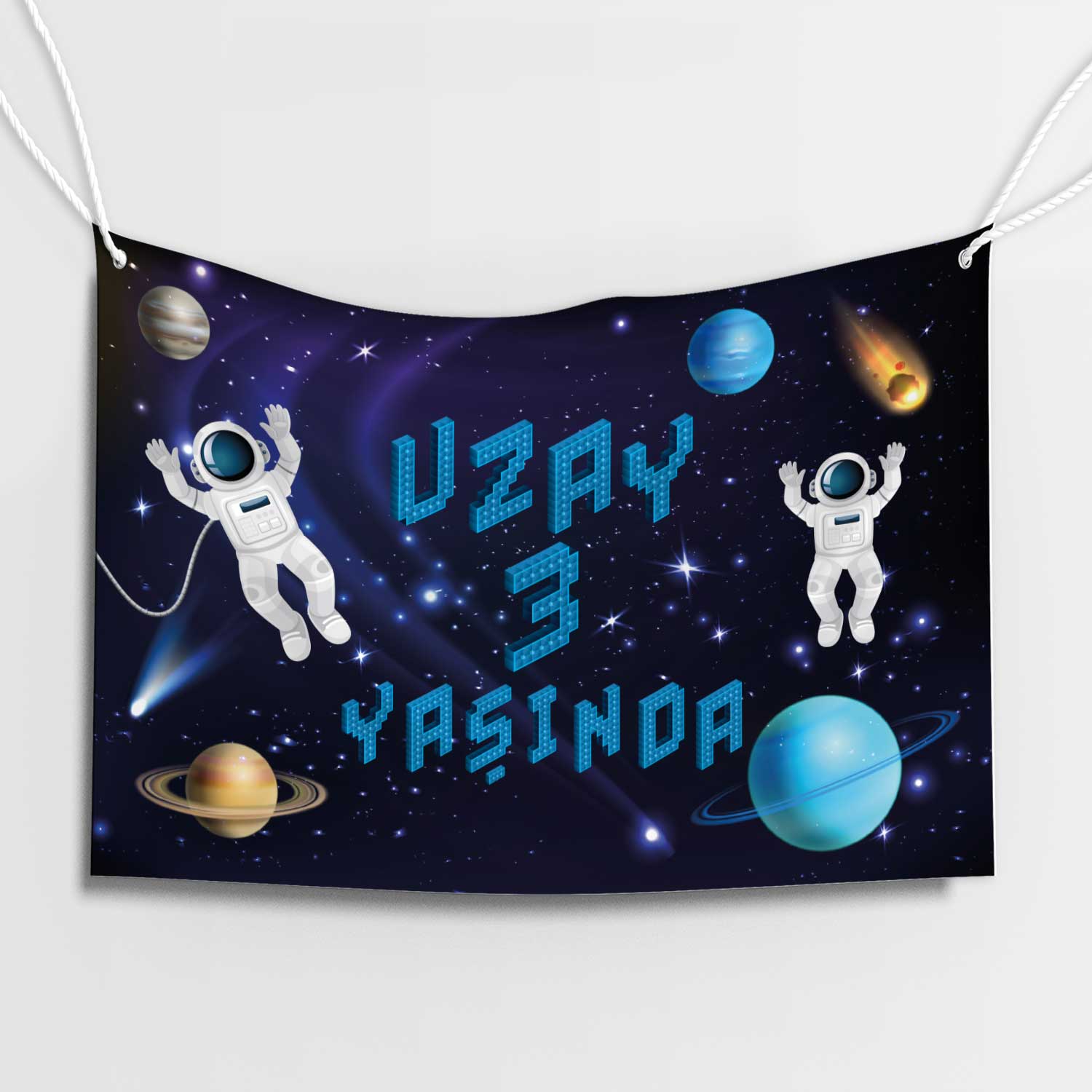 Galaksi Macerası Özel Doğum Günü Afişi