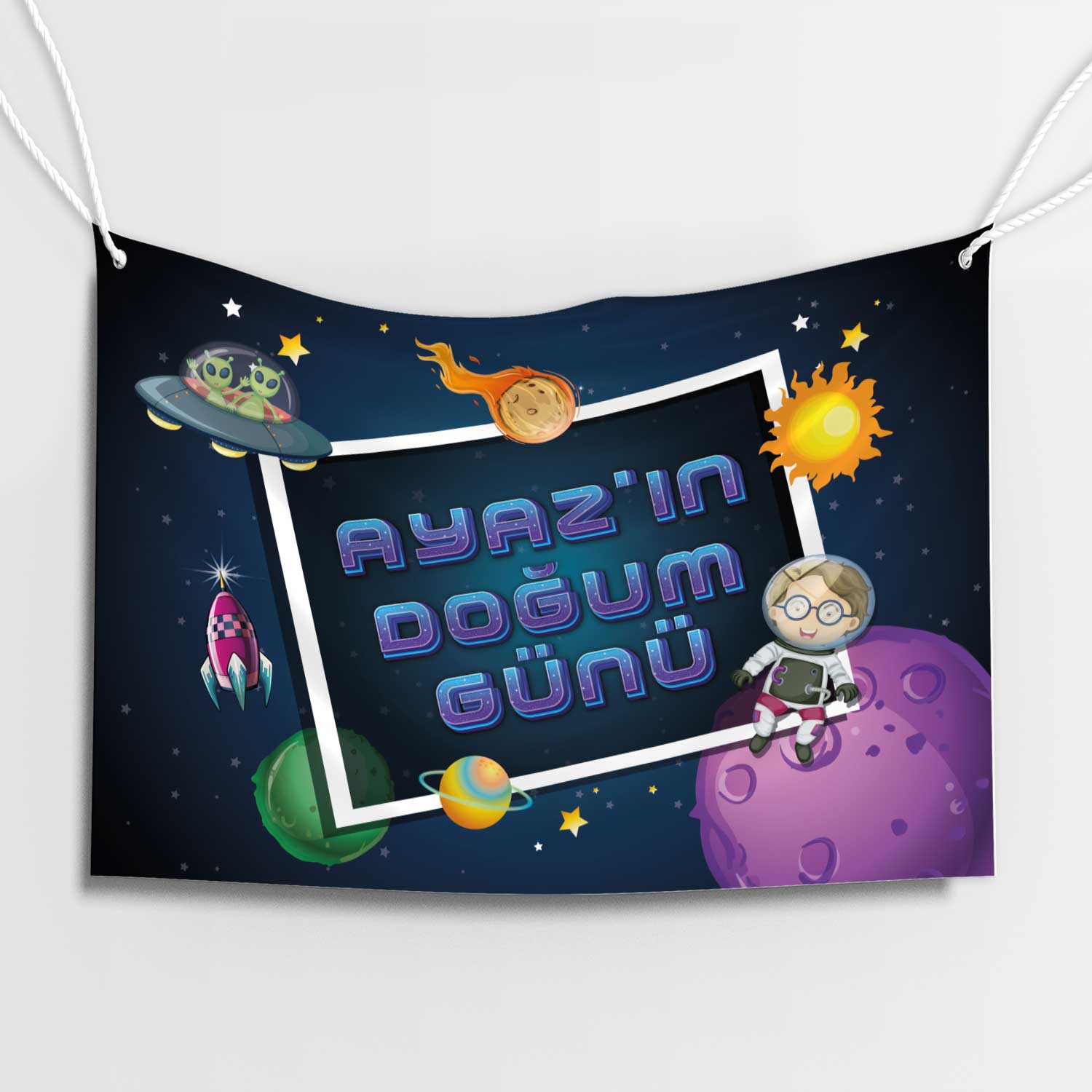 Kozmik Renkler Doğum Günü Afişi