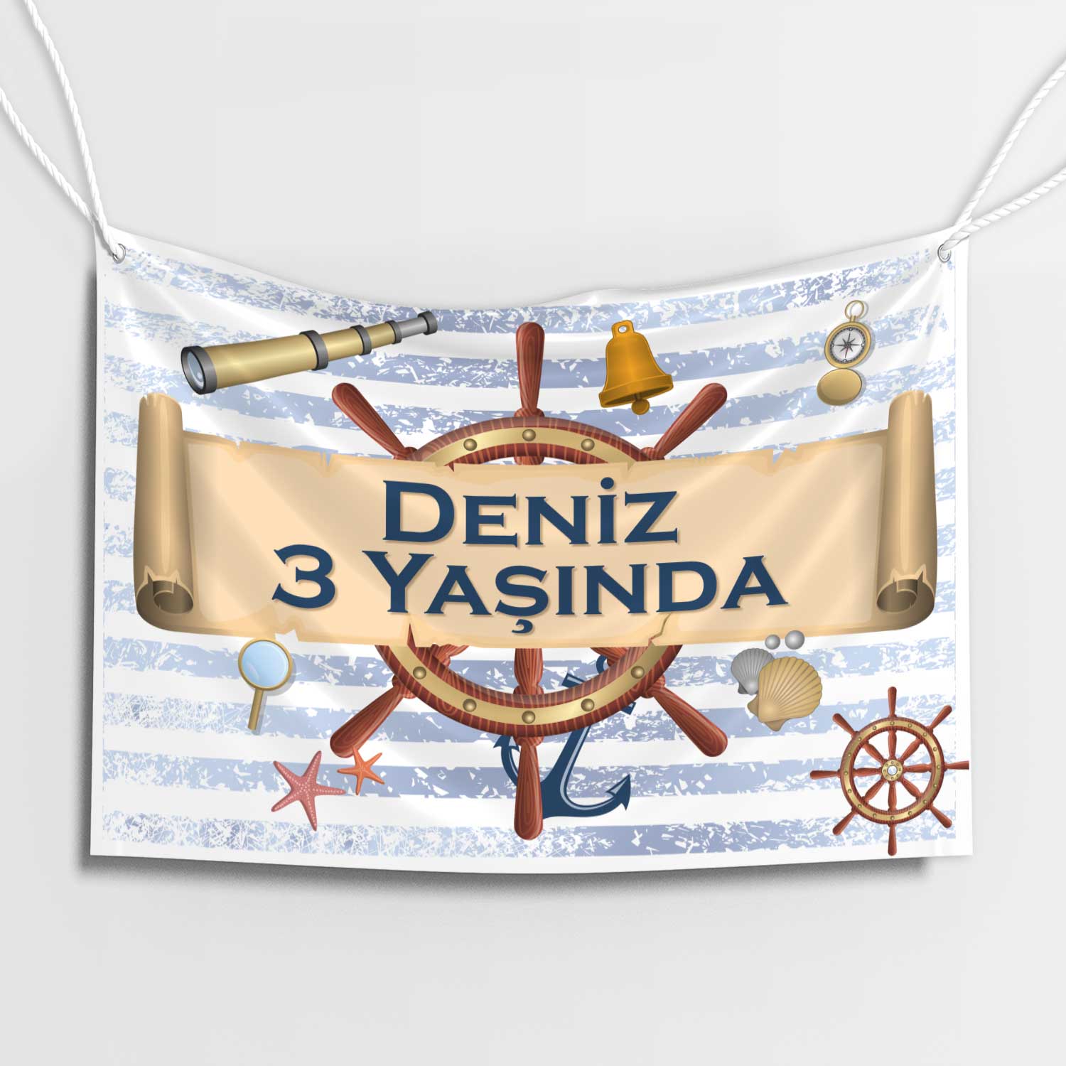 Denizci Dümeni Doğum Günü Afişi