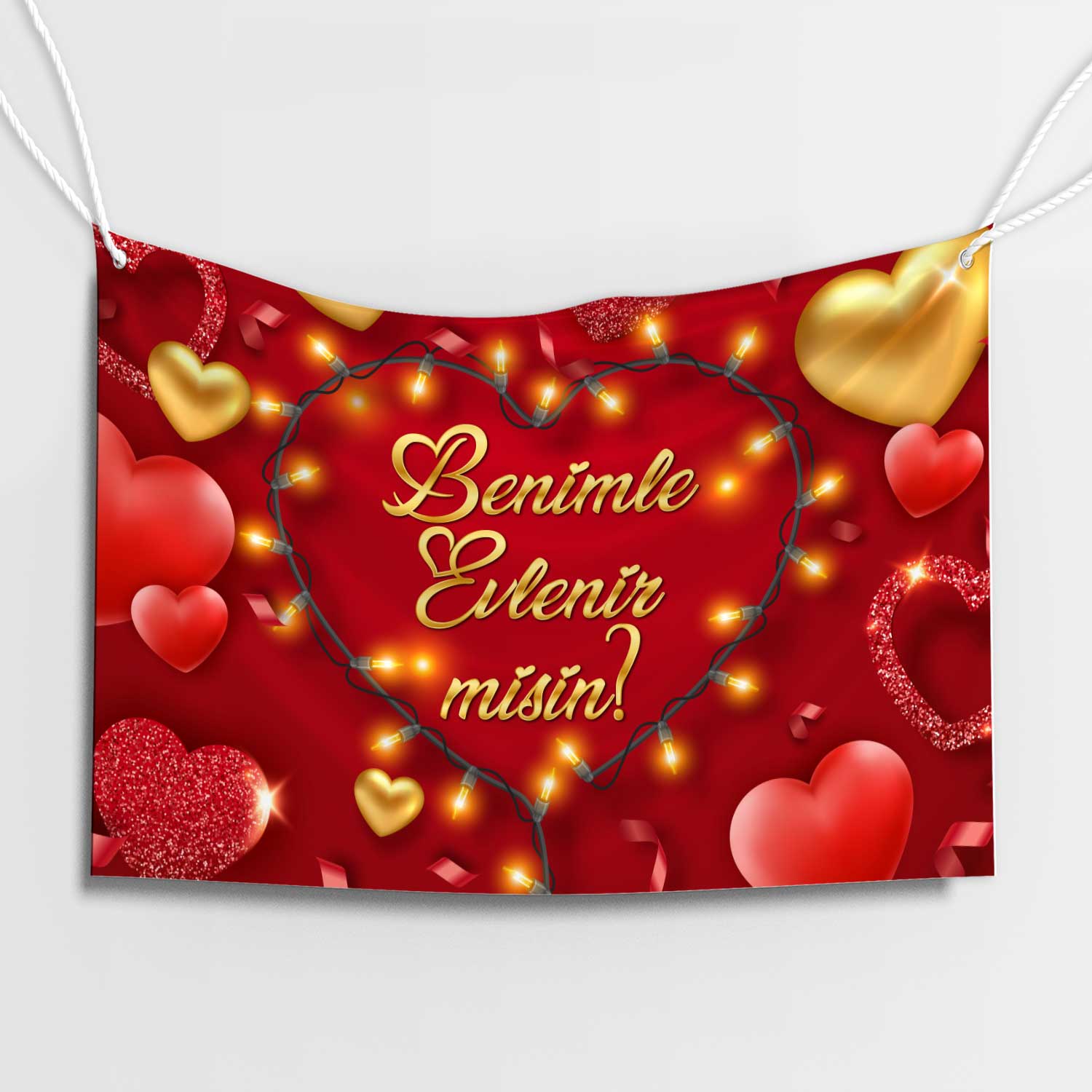 Kırmızı Kalpler Afişi