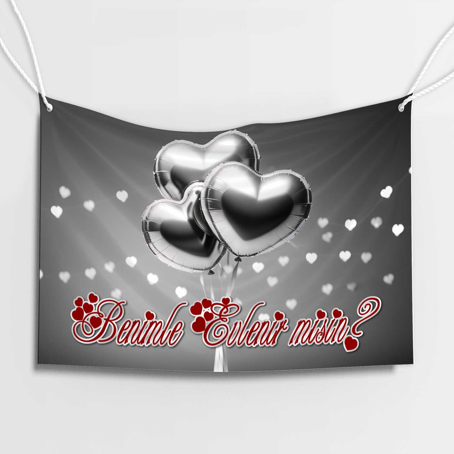 Yüzük Ve Kurdele Romantik Afiş