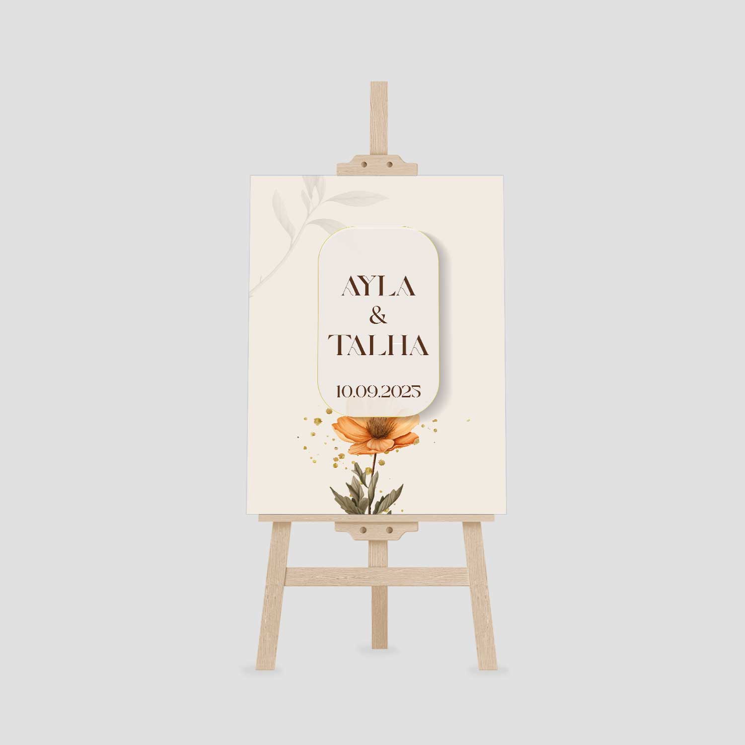 Karşılama Panosu Krem Rengi Model