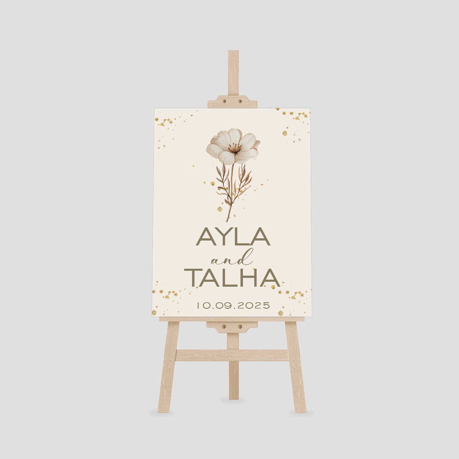 İnce Çerçeveli Klasik Karşılama Panosu