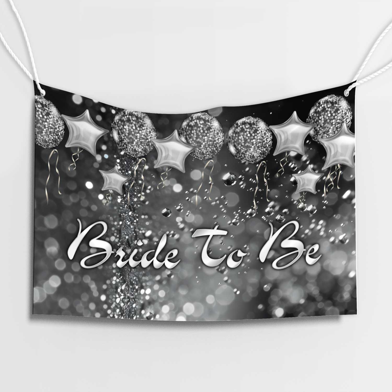 Gümüş Işıltılı Bride To Be Afişi