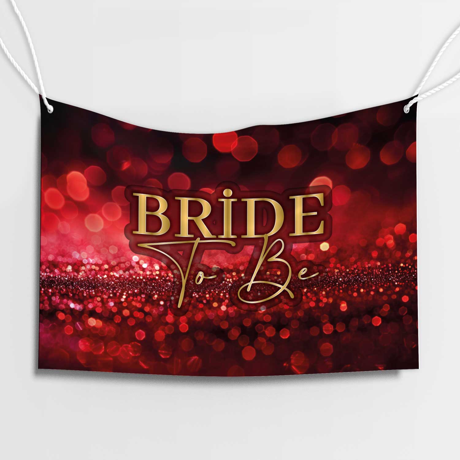 Siyah Zemin Pembe Yazılı Bride To Be Afişi